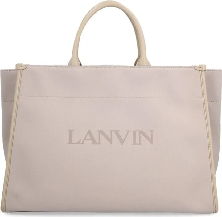 Lanvin PM Logo Detailed Tote Bag
