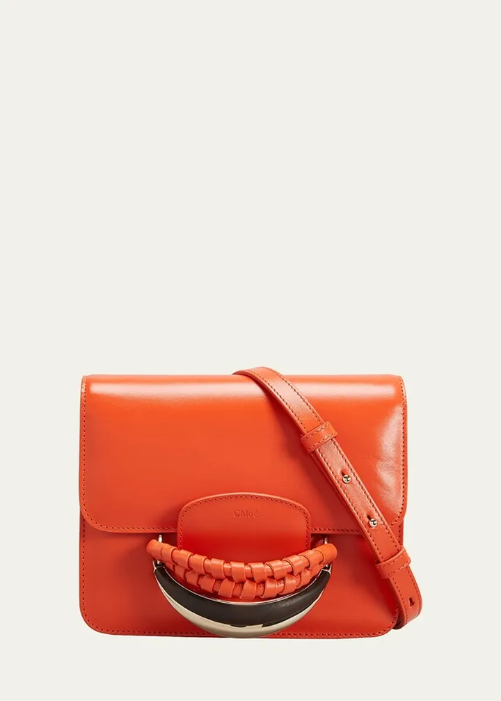 Kattie Braided Leather Crossbody Bag