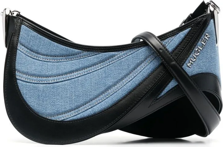 medium Spiral Curve 01 denim bag