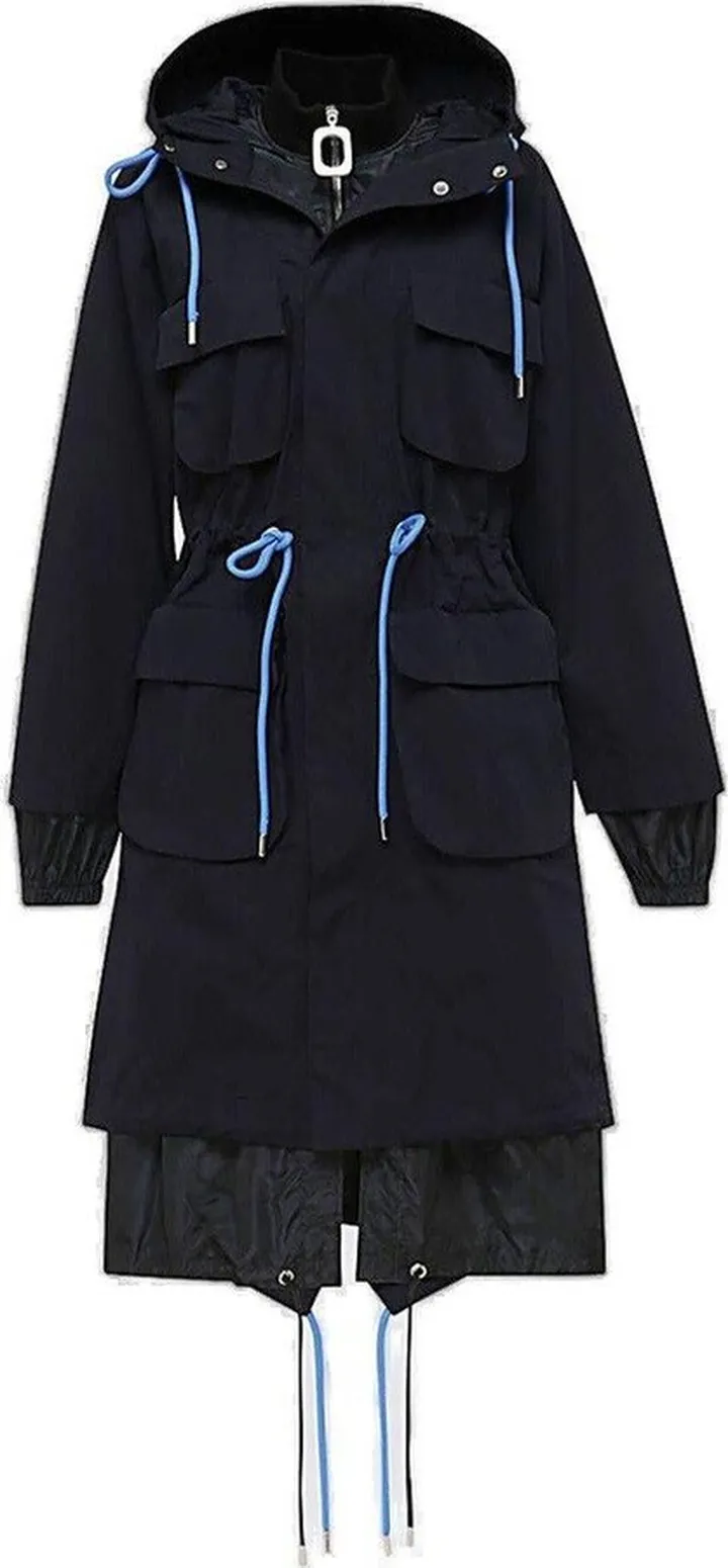 Patch Pocket Drawstring Parka