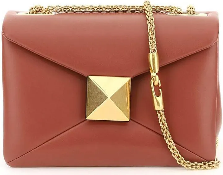 Valentino Garavani Nappa Leather One Stud Bag With Chain
