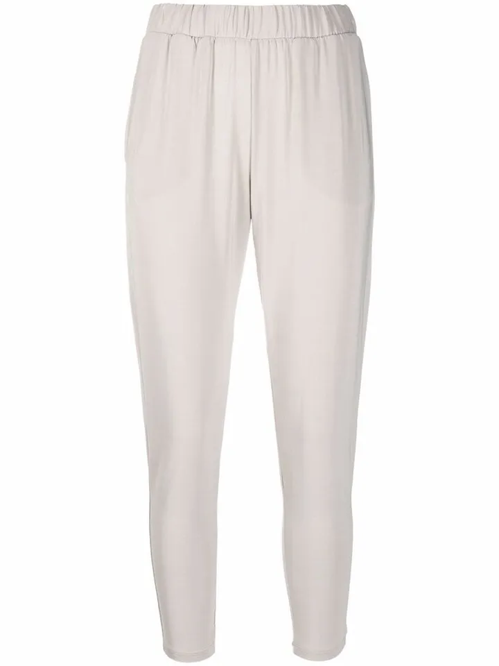 Cropped Elasticated Trousers