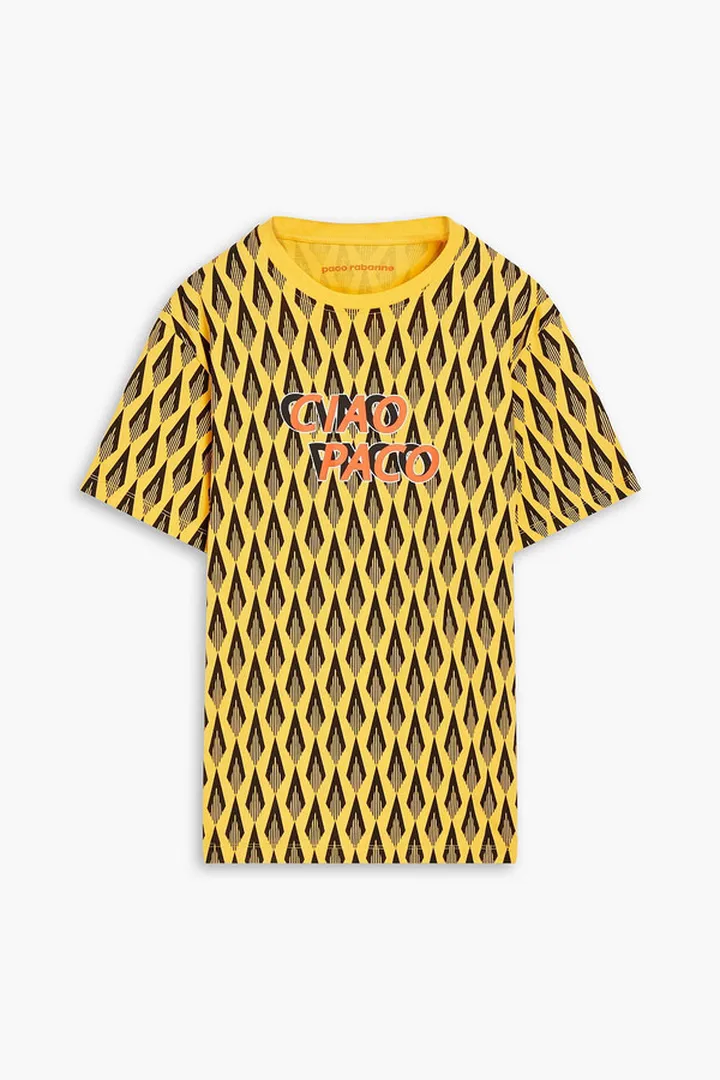 Printed cotton-jersey T-shirt