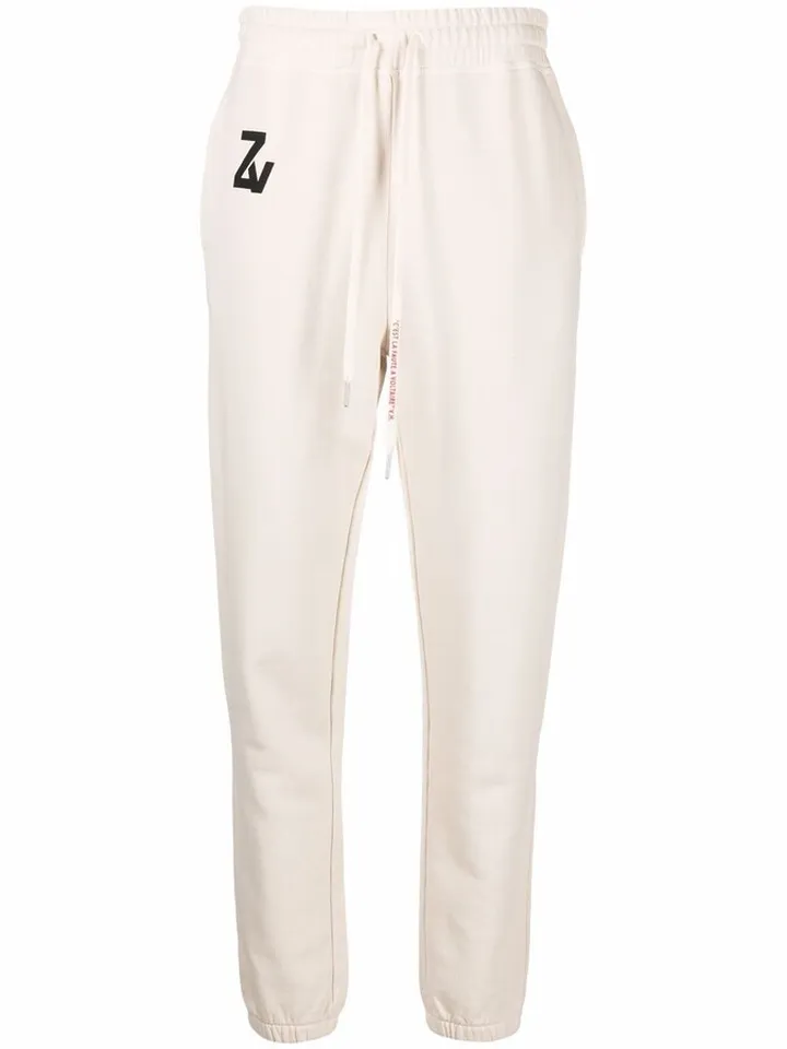 Logo-Print Cotton Track Pants