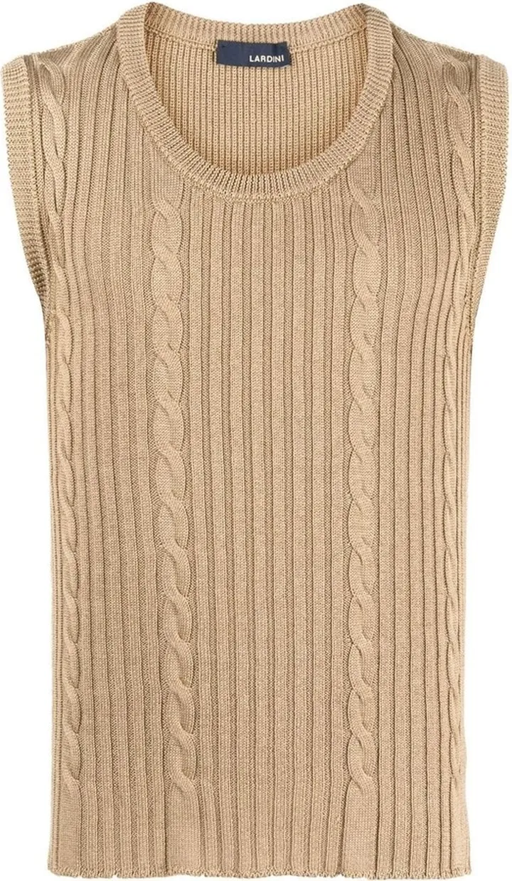 Cable Knit Sweater Vest