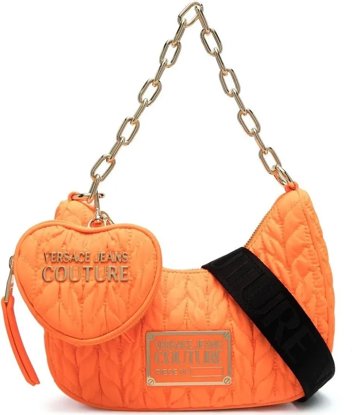 Faux-Leather Matelassé Shoulder Bag