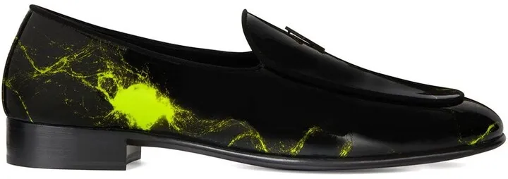 Marbled Print Loafers