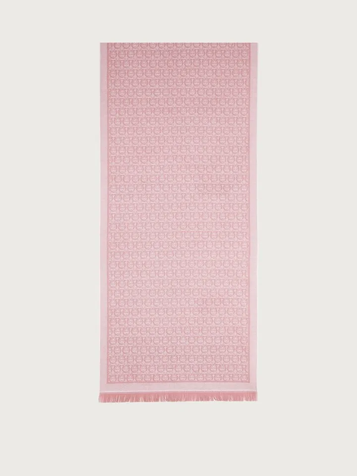 Ferragamo Women Gancini scarf Pink
