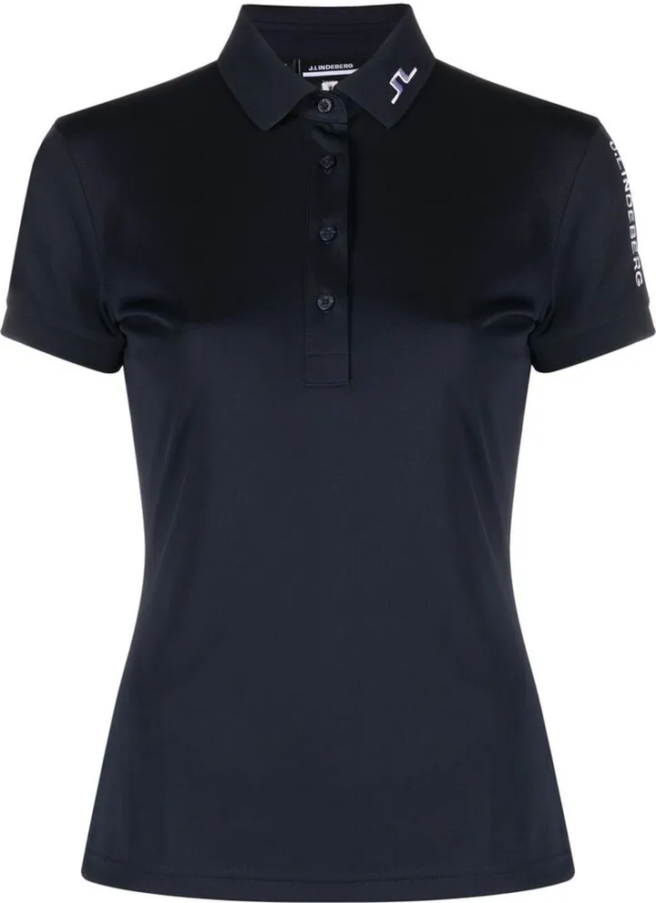 Embroidered-Logo Polo Top