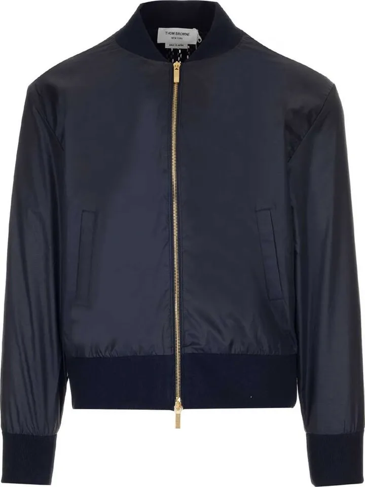 Thom Browne K Way Center Back Stripe Bomber Jacket