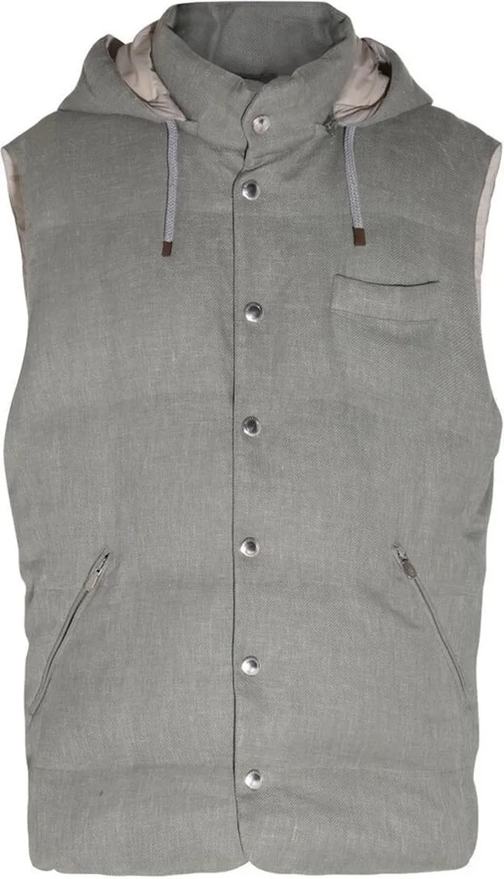 Brunello Cucinelli Drawstring Sleeveless Padded Gilet