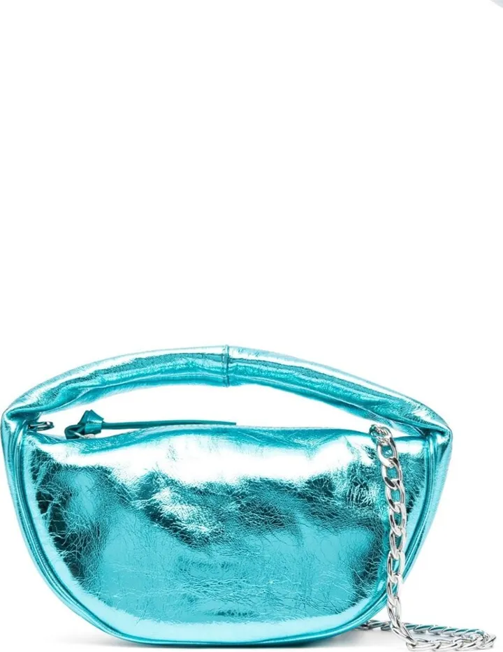 Baby Cush metallic leather tote bag