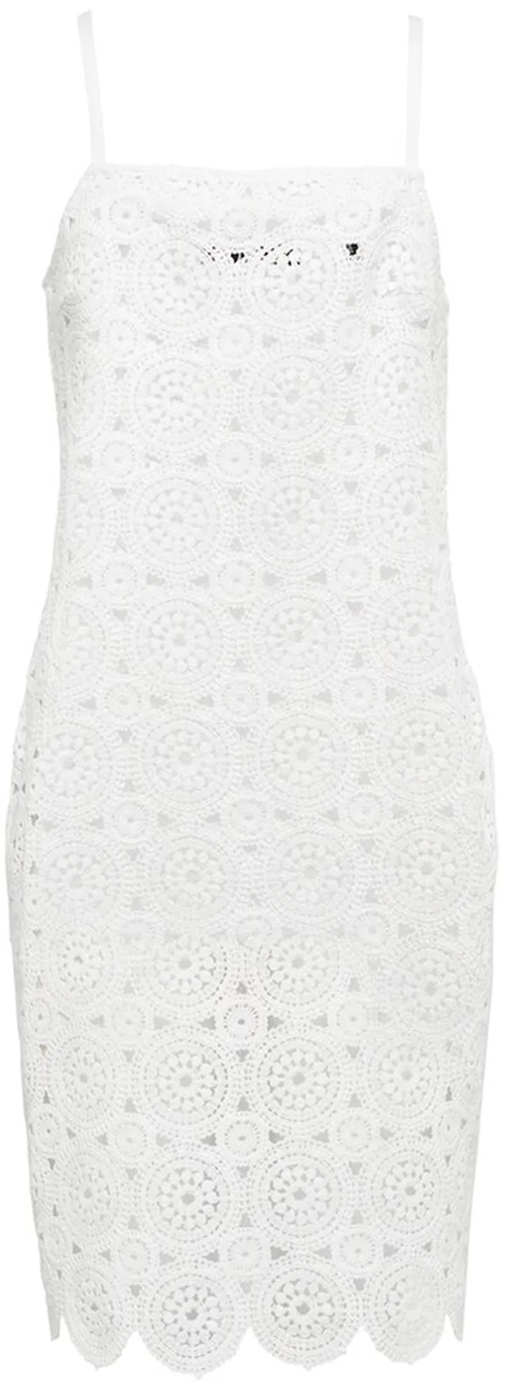 Silke cotton-blend crochet minidress