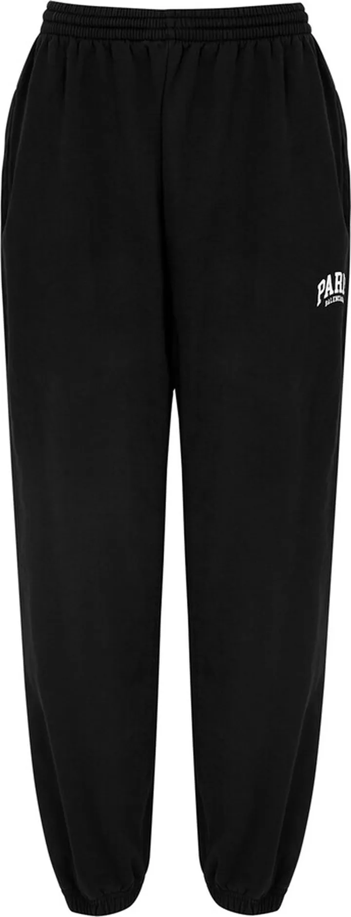 Balenciaga Cities Paris Black Cotton Sweatpants