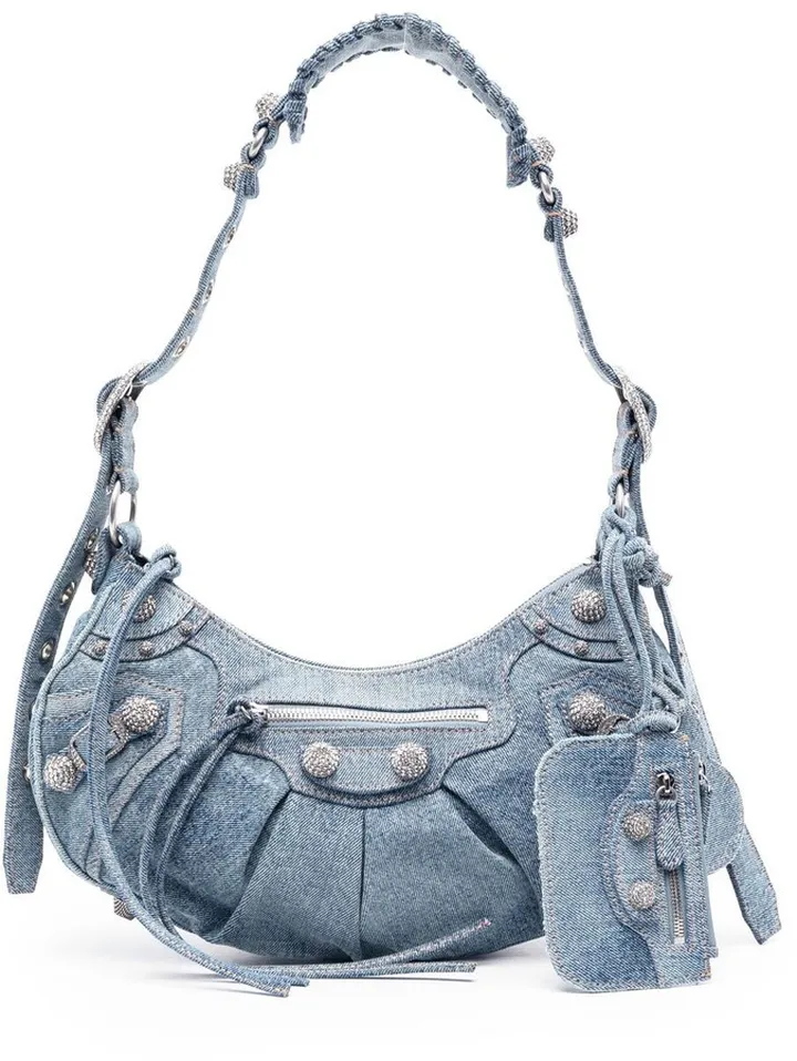 Le Cagole denim shoulder bag
