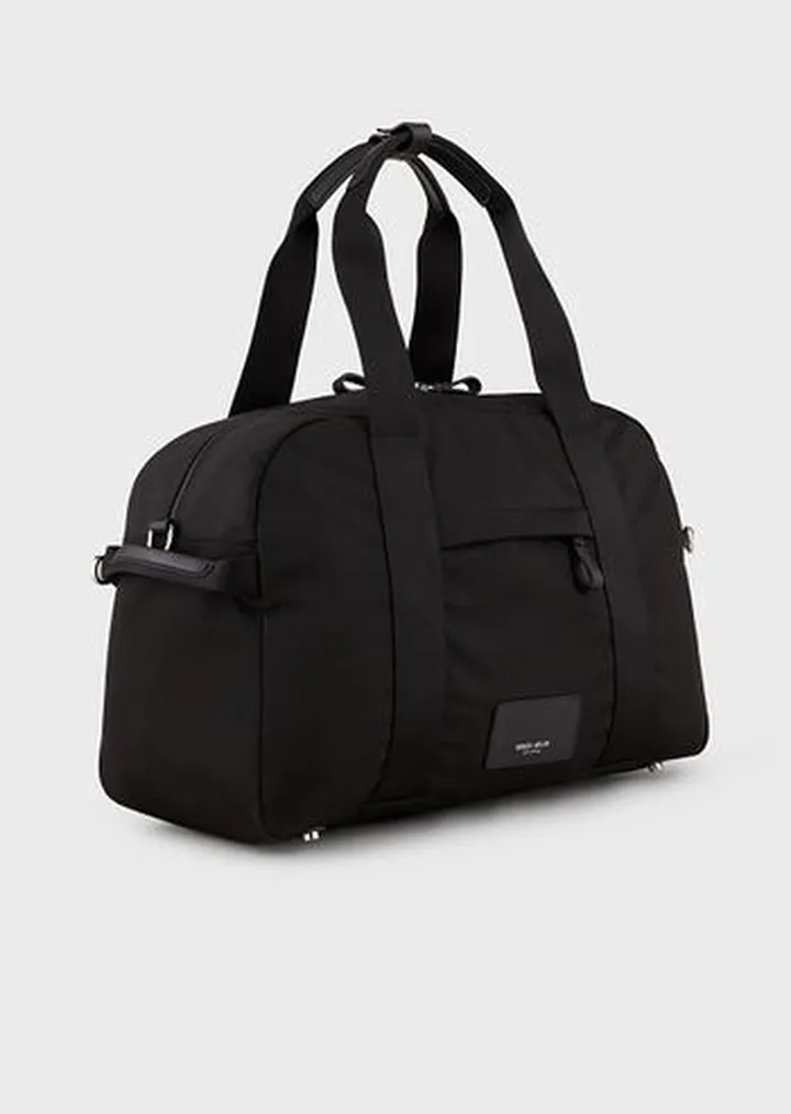 Small duffel bag in nylon Armani Sustainability Values