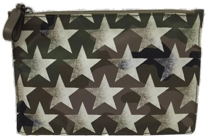 Valentino Garavani Rockstud All-Over Printed Zip-Up Pouch