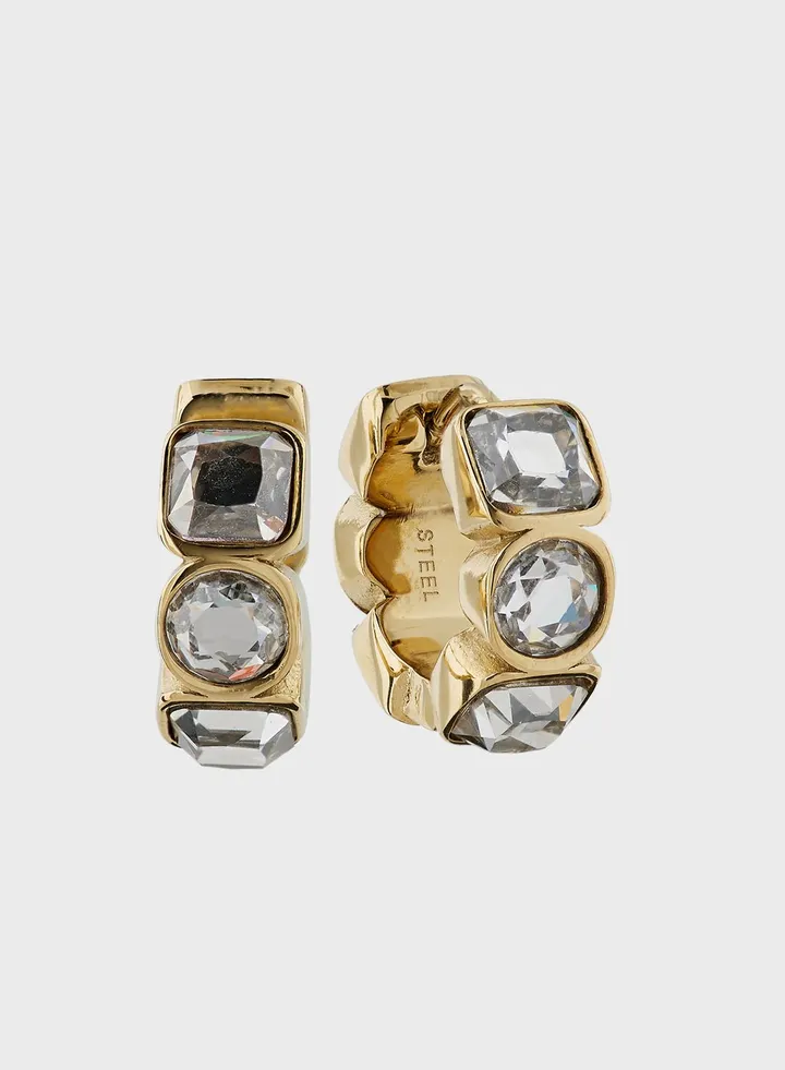 Round Stud Earrings