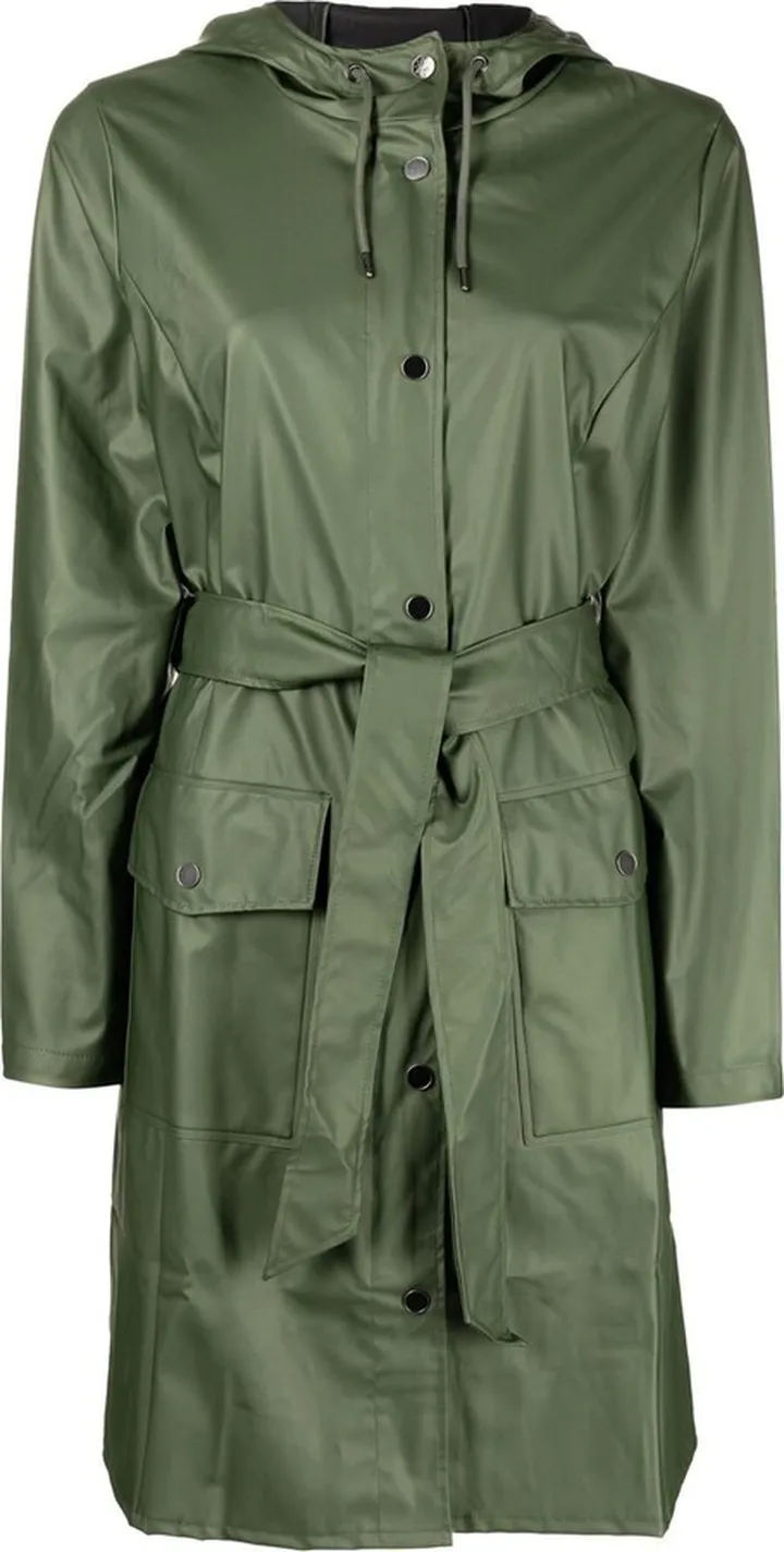 Curve hooded parka