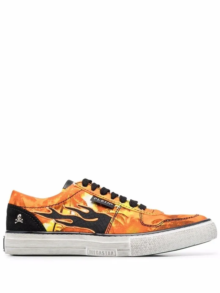 Flame low-top sneakers