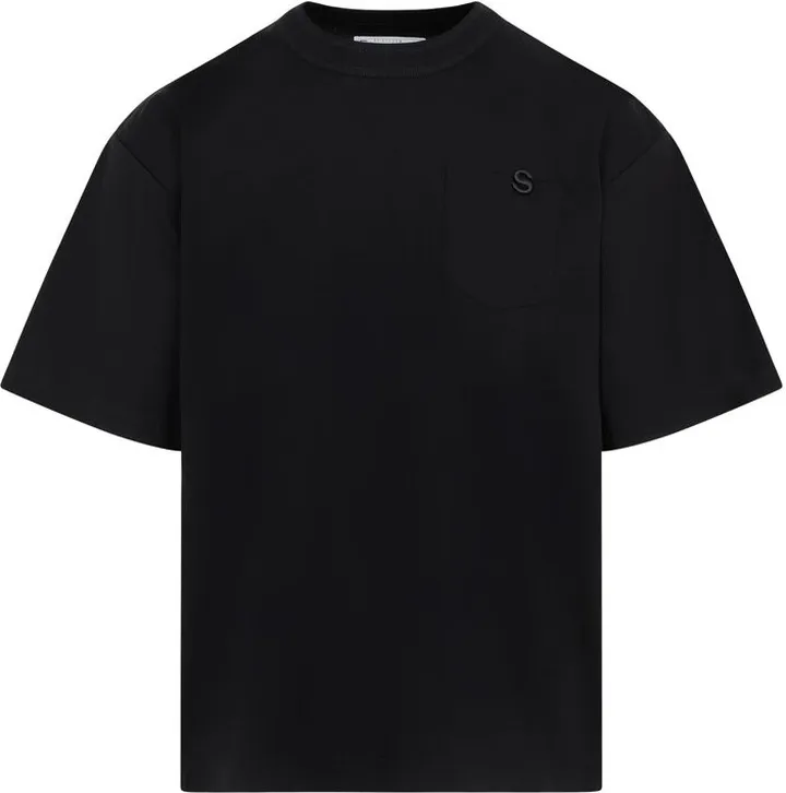 Sacai Logo Embroidered Crewneck T-Shirt