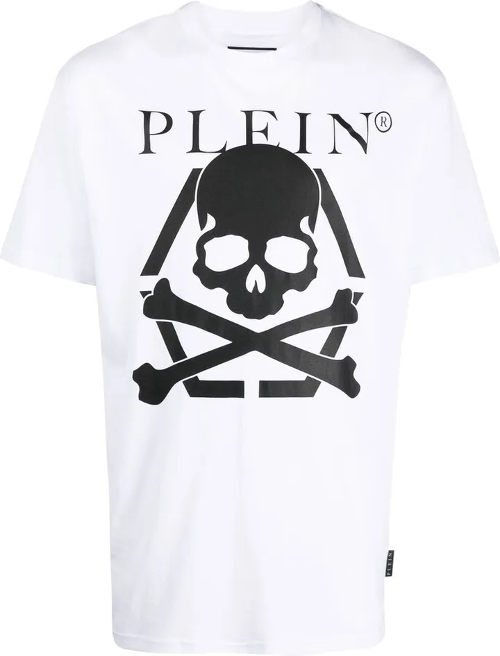skull-print T-shirt