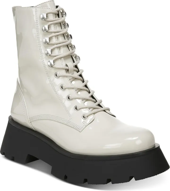 Lolita Womens Zipper Combat & Lace-up Boots