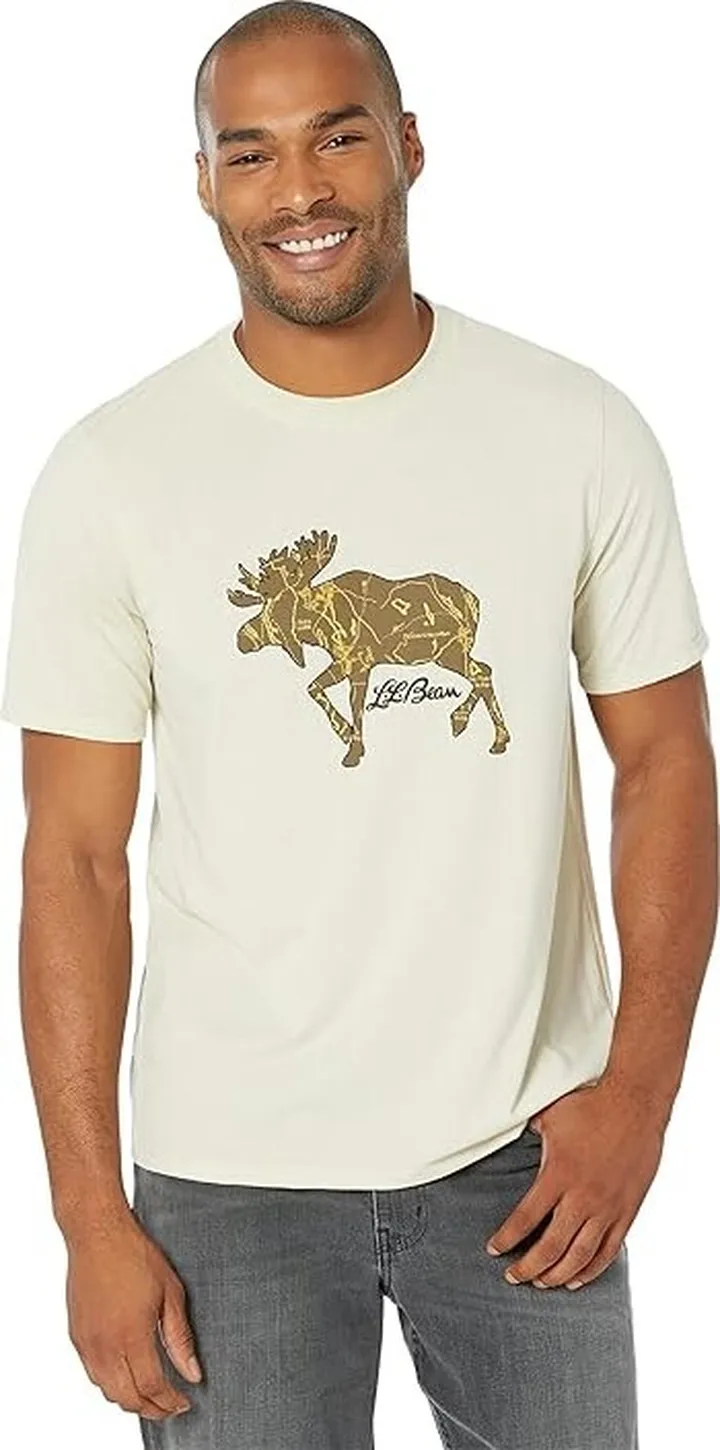 L.L.Bean Hunter's Graphic Tee (Clay) Men's Clothing