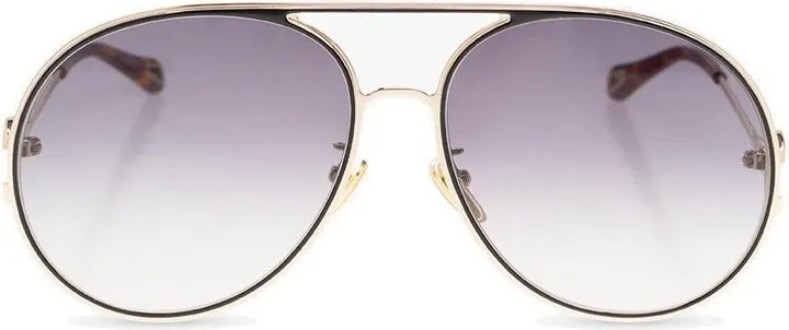 Chloé Eyewear Austine Pilot Framed Sunglasses