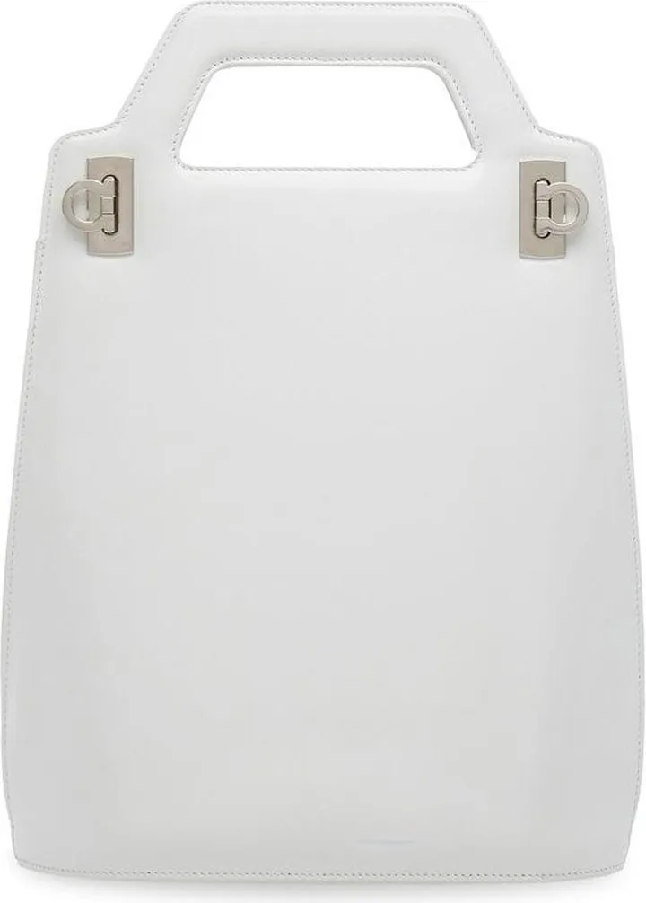 Vertical top-handle tote bag