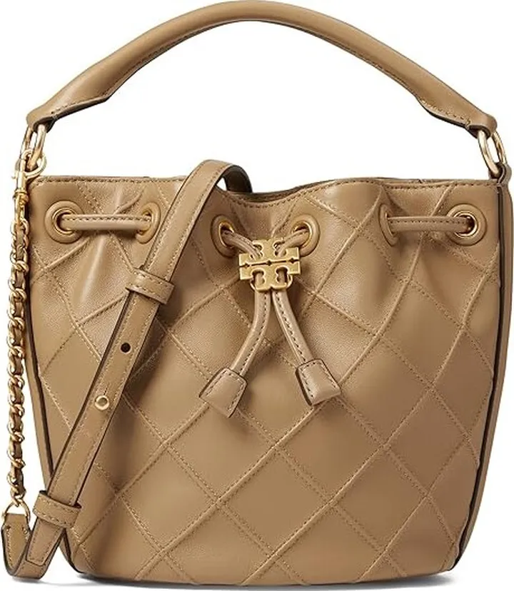 Tory Burch Fleming Soft Bucket Bag (Pebblestone) Handbags