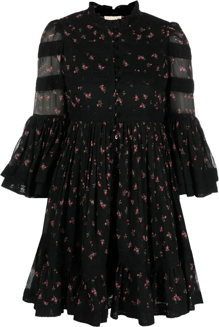 Floral-Print Mini Dress