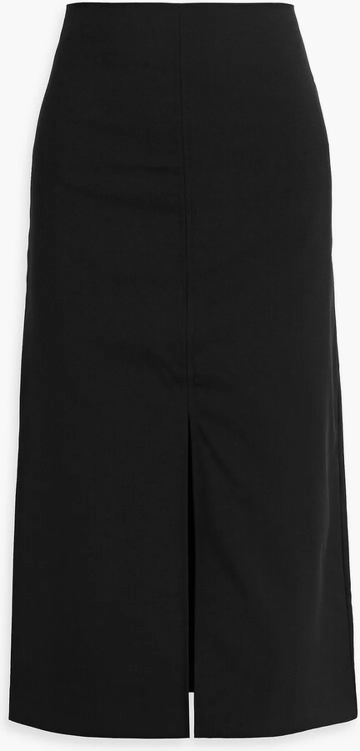 Wool midi skirt