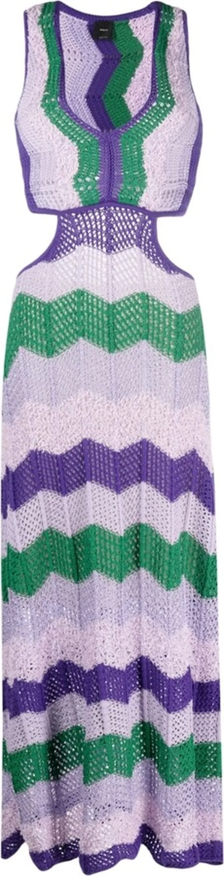 Cut-Out Knit Midi Dress