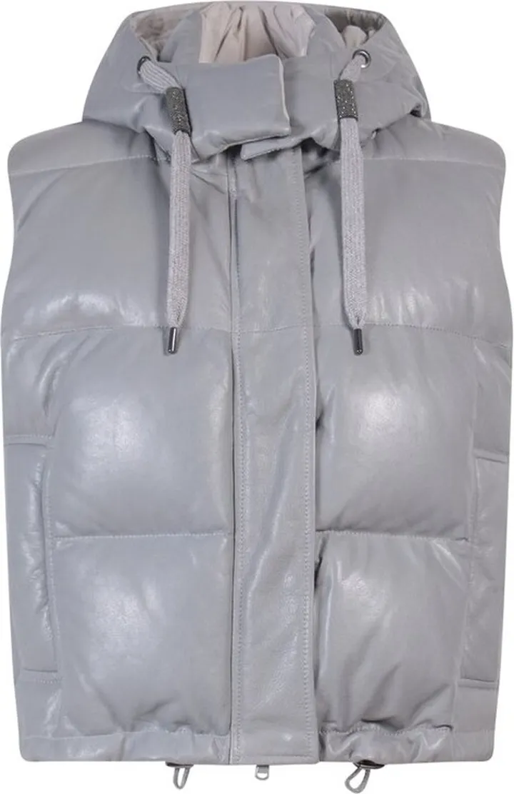 Brunello Cucinelli Cropped Hooded Gilet