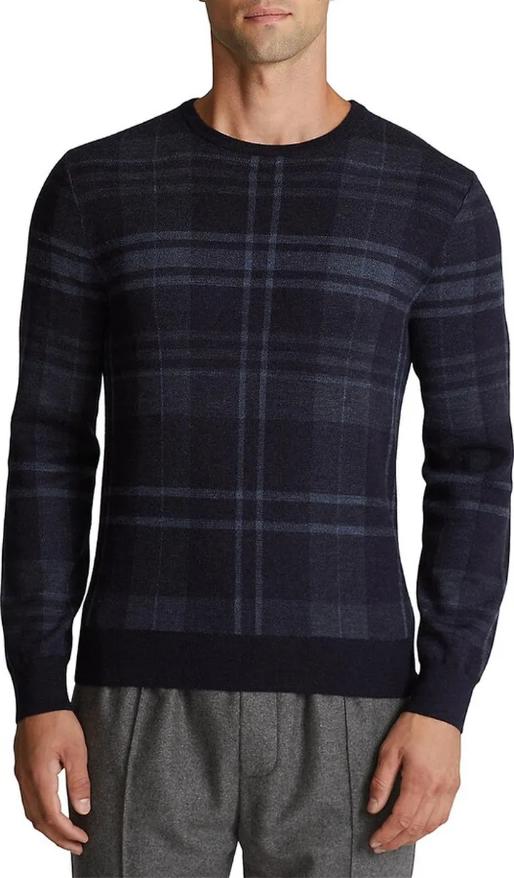 Cashmere Plaid Sweater