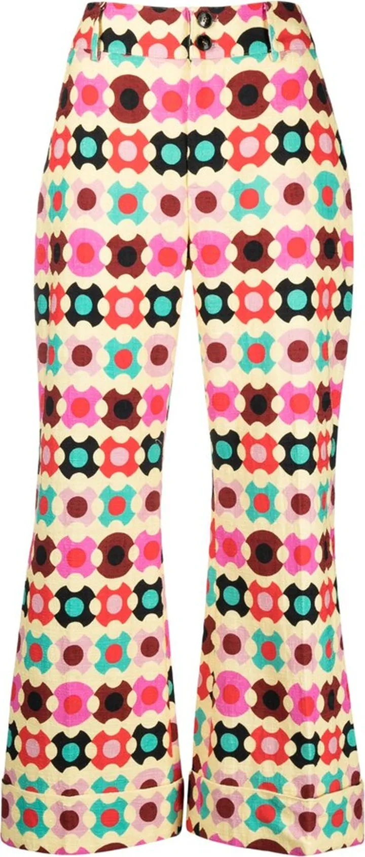 Hendrix geometric-print trousers