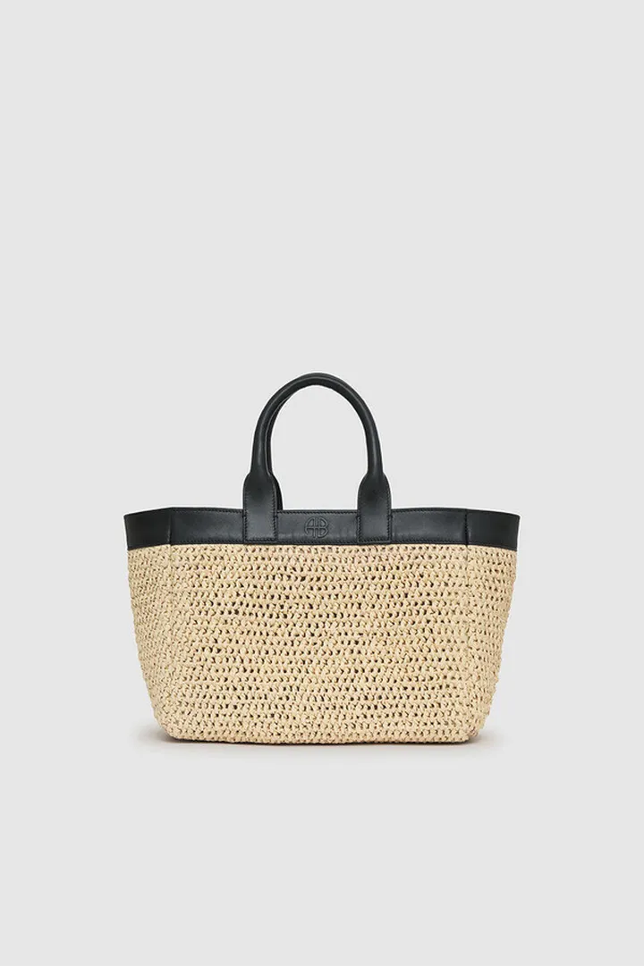 ANINE BING Mini Como Tote in Natural