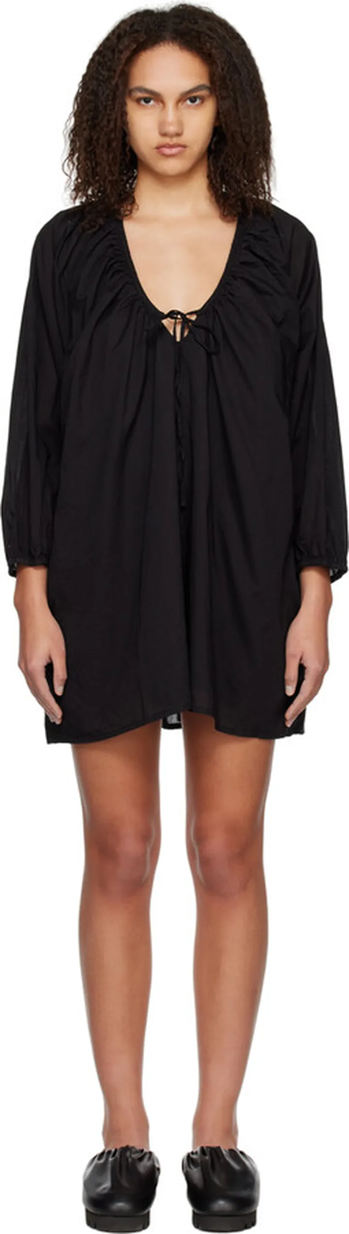 Deiji Studios Black 'The Hour Dress' Minidress