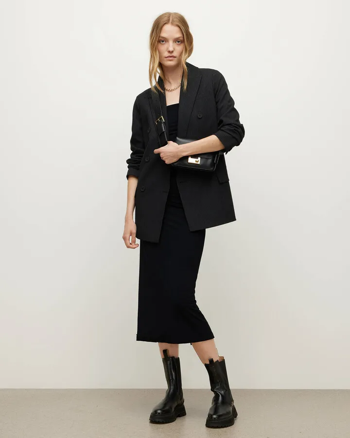 Charlie Midi Dress - Black