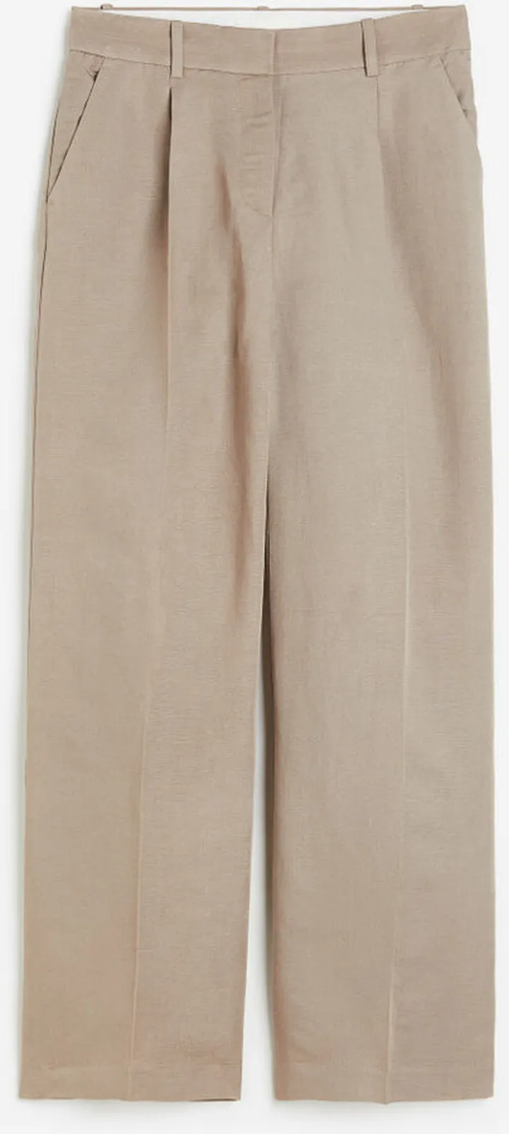 Wide-leg Linen-blend Pants