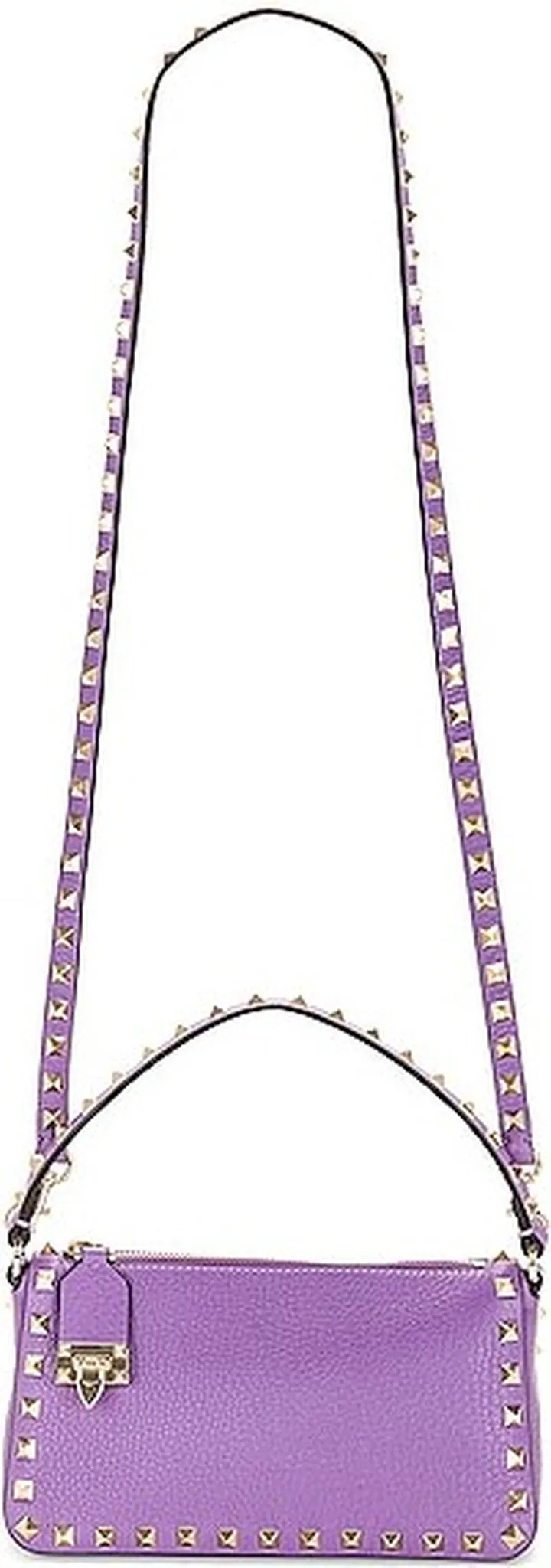 Valentino Garavani Small Rockstud Shoulder Bag in Purple