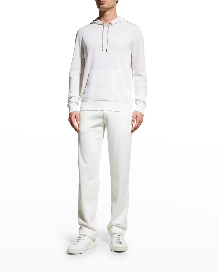 Men's Hooded Knit Jogging Sweater