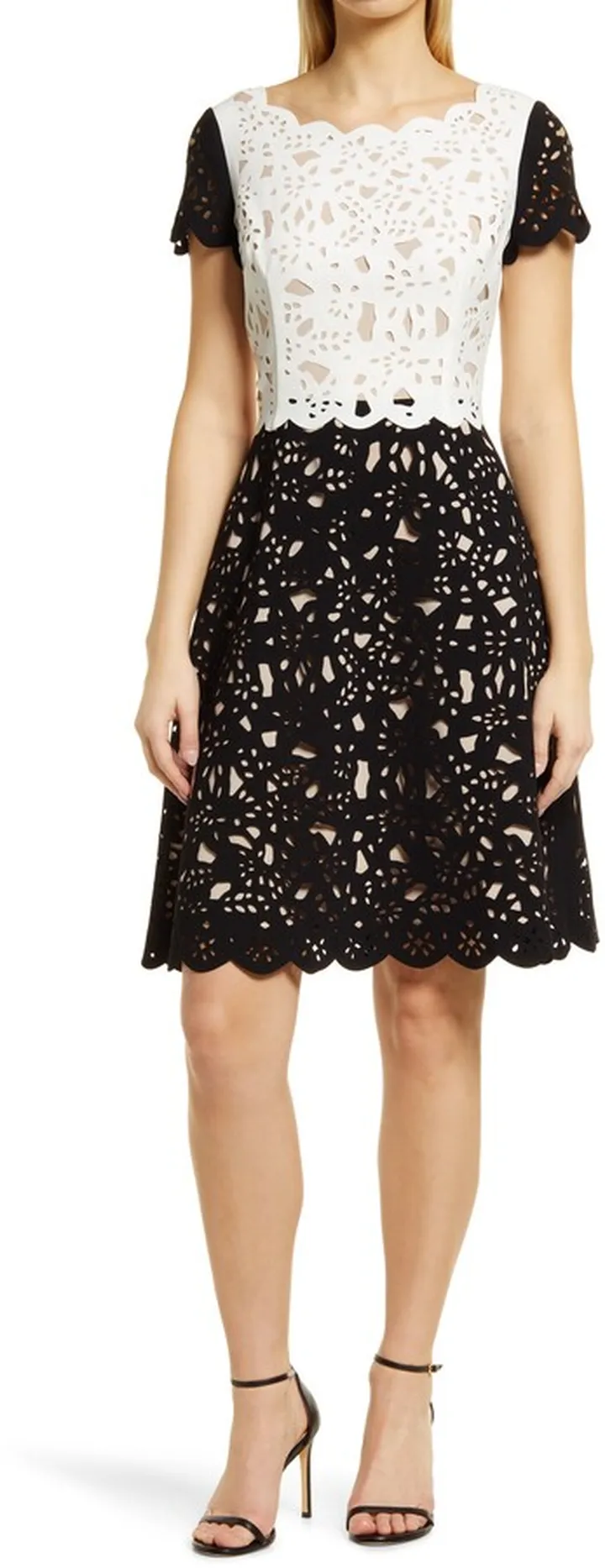 Laser Cut A-Line Dress