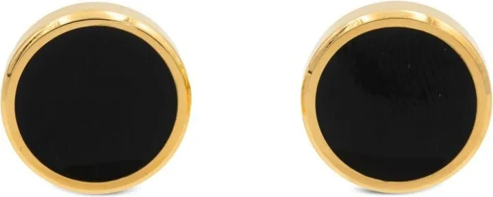 Round Lacquered-Finish Cufflinks