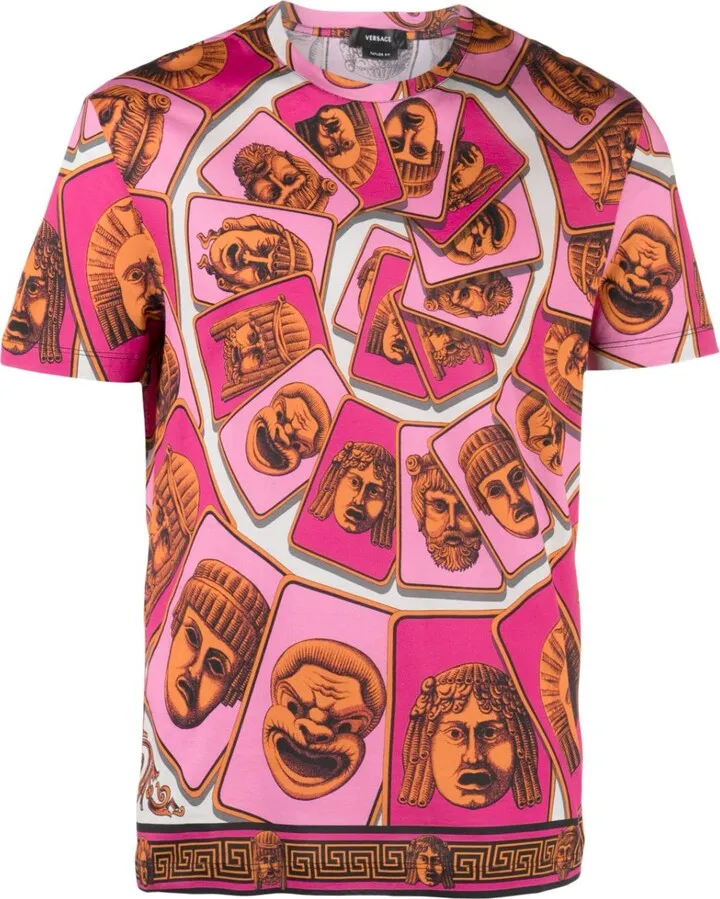 Pink La Maschere Cotton T-Shirt