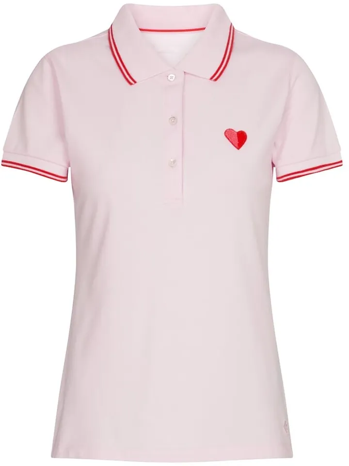Cotton-blend pique polo shirt