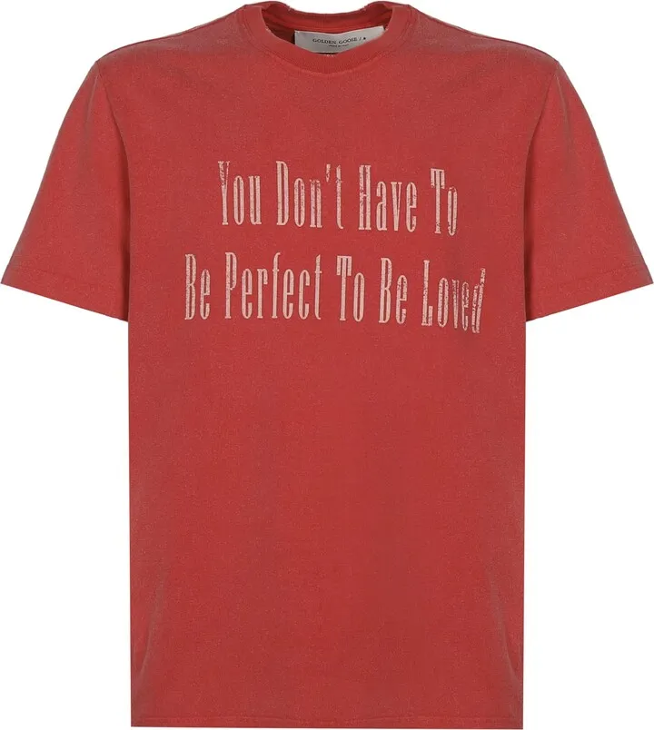 T-shirt With Printed Lettering