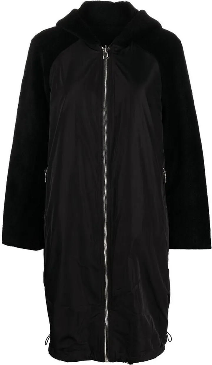 Reversible Hooded Wool Coat