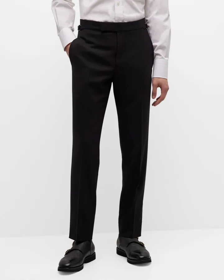 Men's O'Connor Mouline Wool Trousers